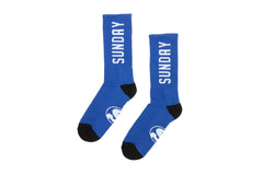 Sunday Strength Crew Socks (Blue/White)