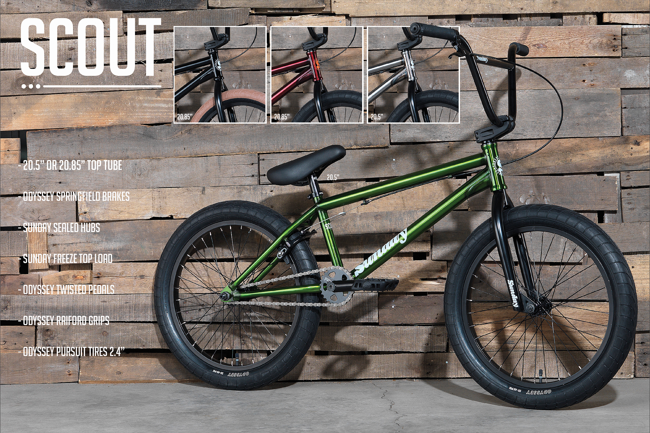 dark green bmx bike