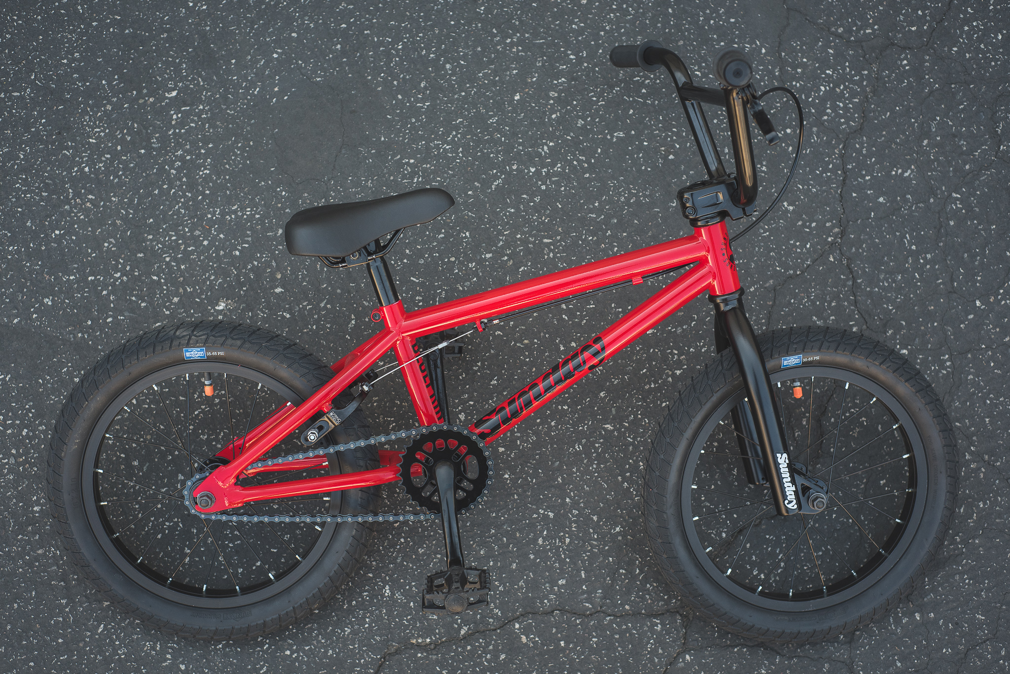 red sunday bmx bike