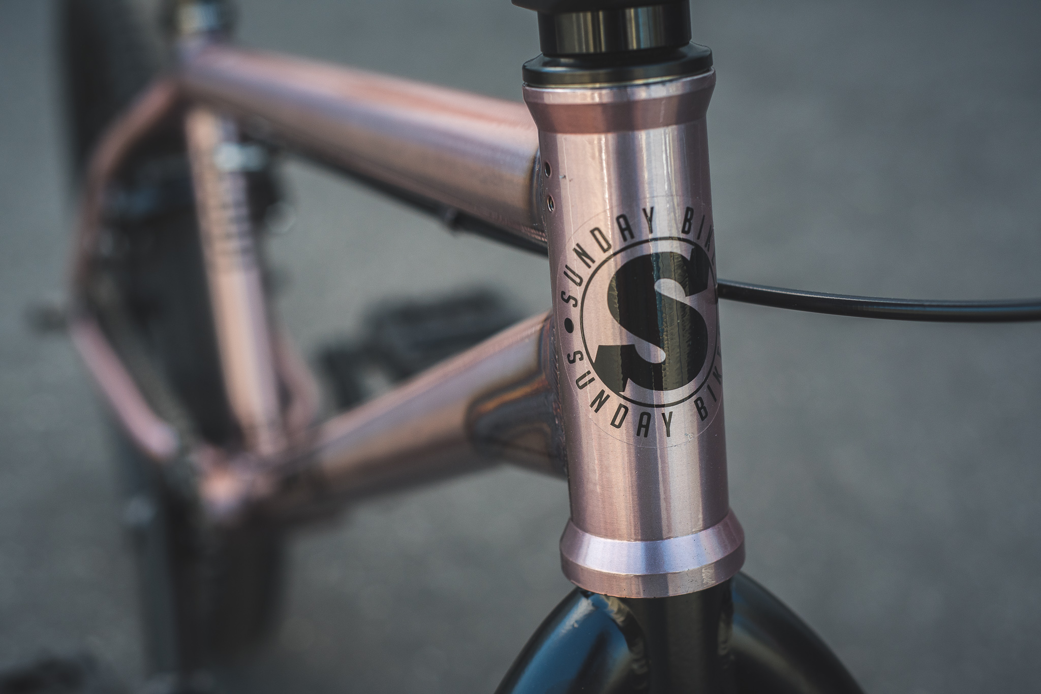 sunday rose gold bmx