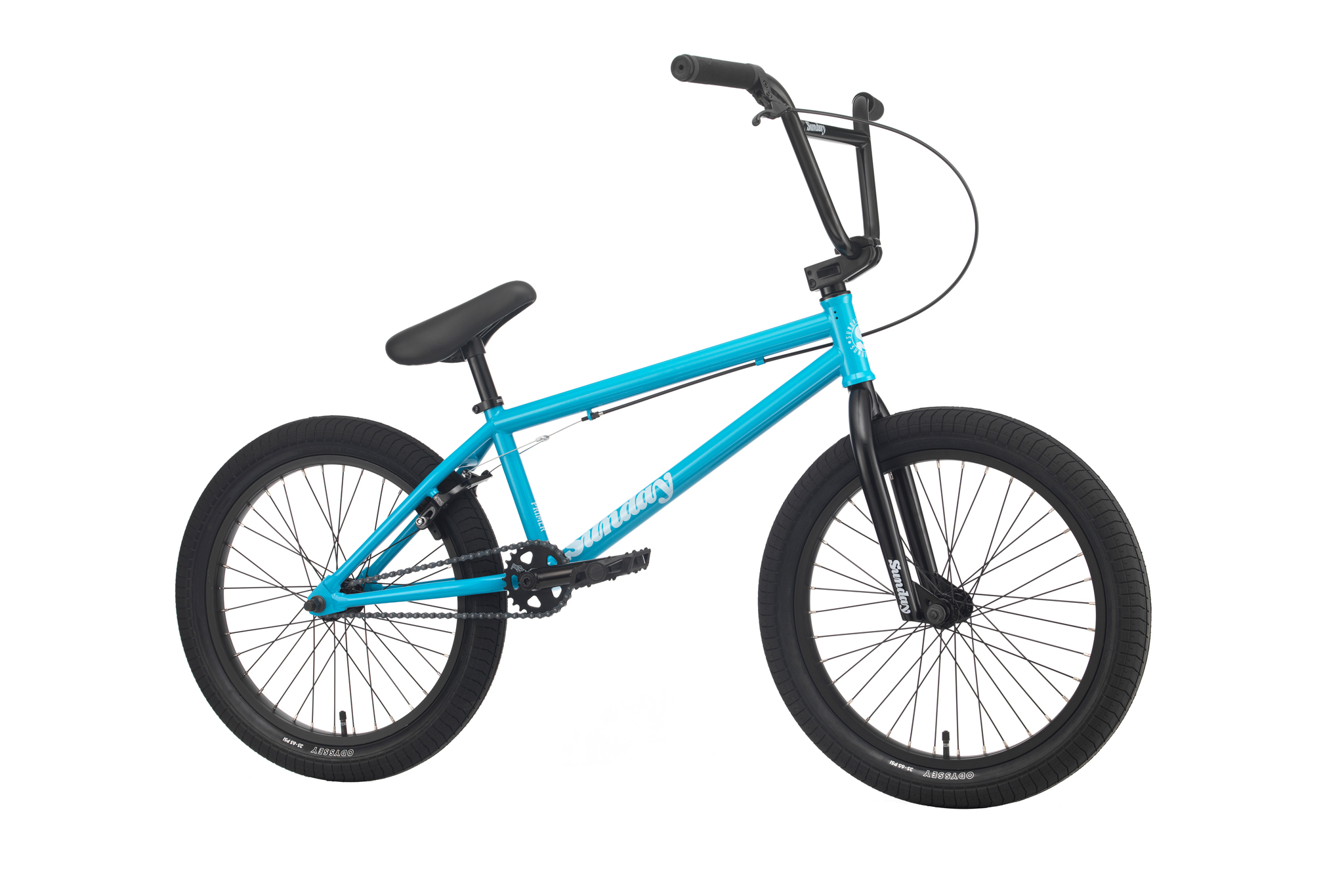 light blue bmx bike