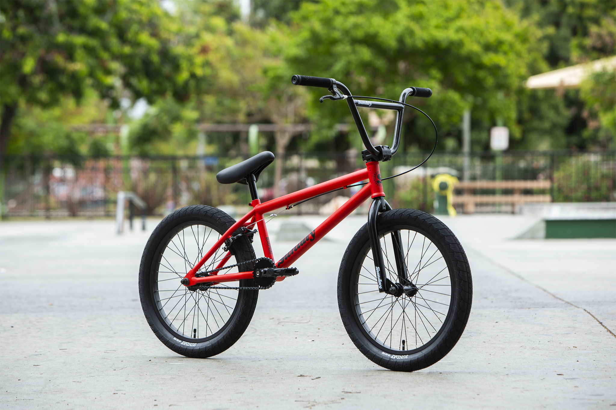 red bmx bike